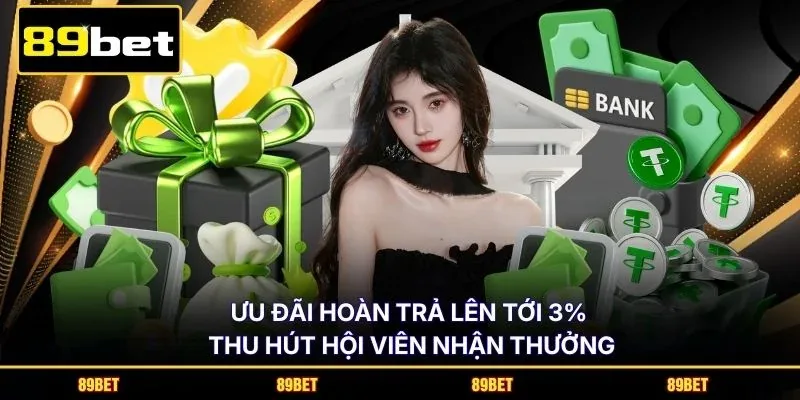 Ưu đãi hoàn trả lên tới 3% thu hút hội viên nhận thưởng